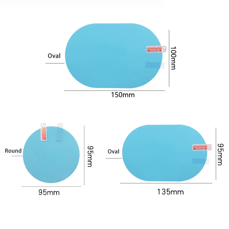 Car Rainproof Anti Fog Sticker Car Rainproof Film Clear Window Waterproof Film for Car Motorcycle Mirrors Film Accessories