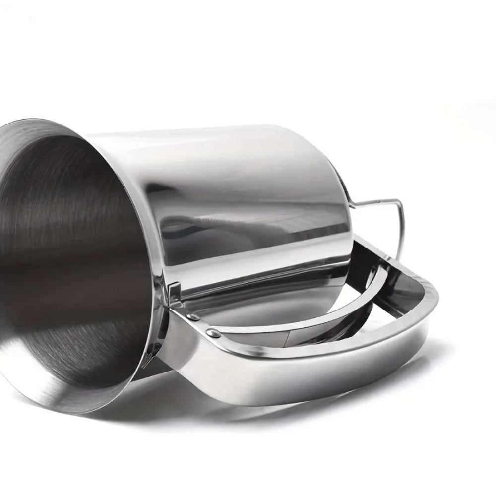Dispensador de Massa em Aço Inoxidável Funil Multiusos para Cupcakes Panquecas Waffles - Utensílios Reutilizáveis para Cozer Ferramentas de Pastelaria