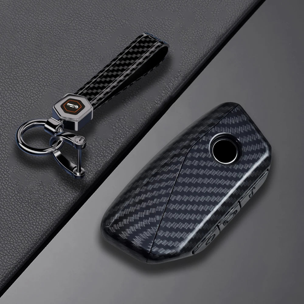 ABS Carbon Car Key Fob Cover Case Shell For BMW 530i 540i 550e 750e 740i 760i X1 X2 X5 X6 X7 M5 iX1 iX2 iX XM i5 i7 2024 2025