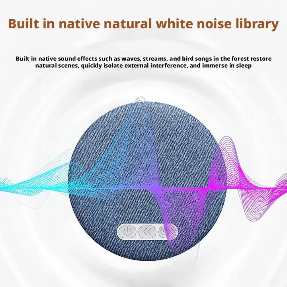 Bedroom Pillow Speaker Bluetooth 5.4 Under Pillow Sound Machine with White Noise 30 60 90 Min Timers HiFi Stereo Sound