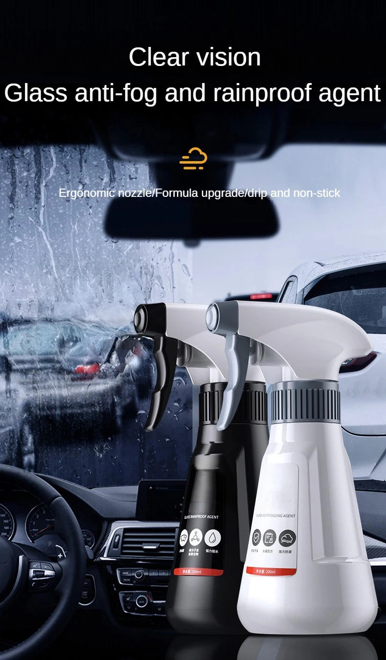 Car Glass Anti-Rain Spray Auto Water repellent Coating Agent Waterproof Rainproof Anti-fog Glass Cleaner Auto Windshield Clear