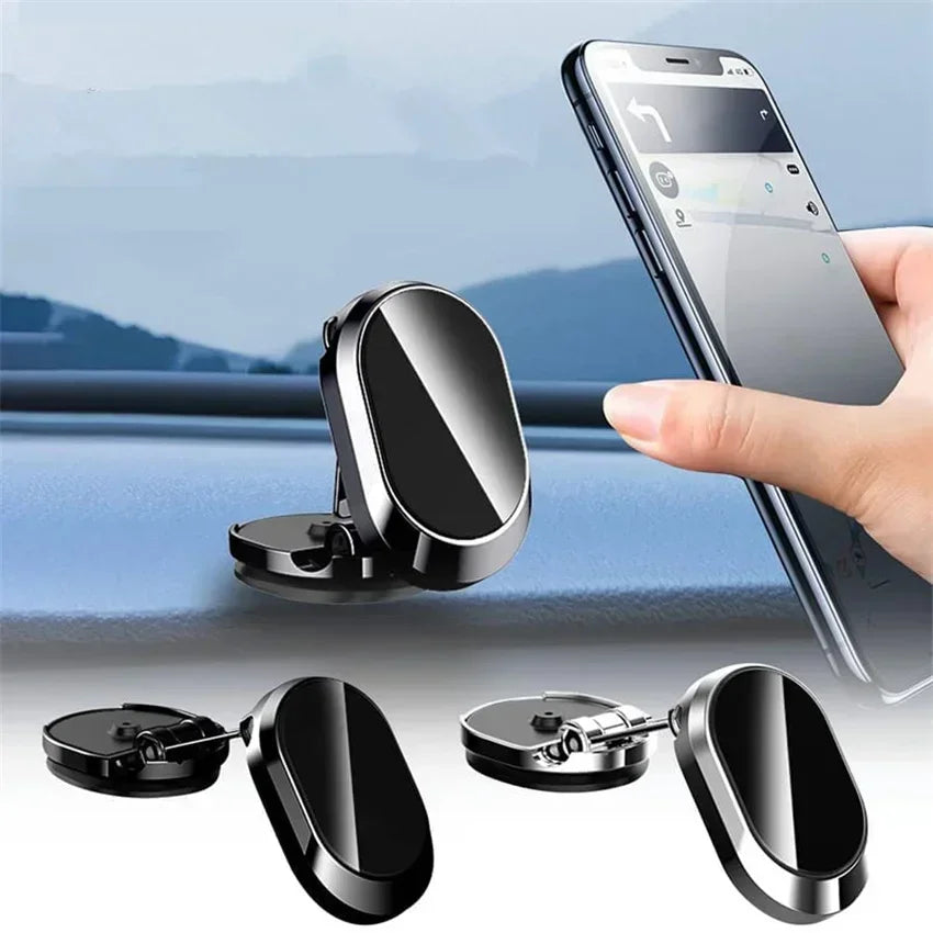 VIKEFON 1080° Rotation Foldable Car Magnetic Phone Holder Universal Air Vent Mount GPS for iPhone Samsung in Car Phone Stand