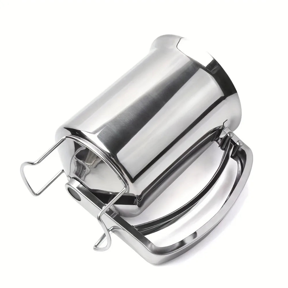 Dispensador de Massa em Aço Inoxidável Funil Multiusos para Cupcakes Panquecas Waffles - Utensílios Reutilizáveis para Cozer Ferramentas de Pastelaria