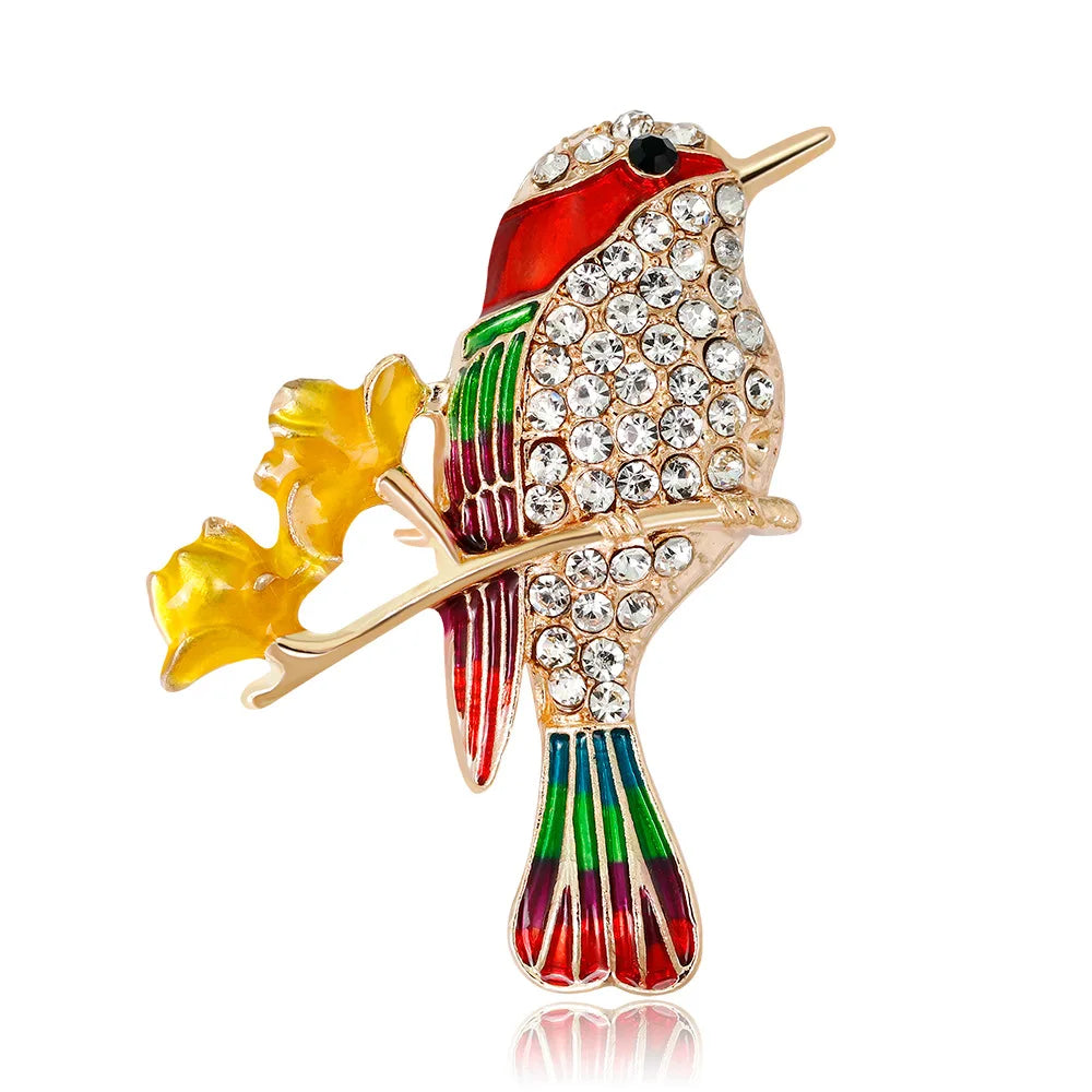 Crystal Bird Animal Brooch Rhinestone Fashion Pin