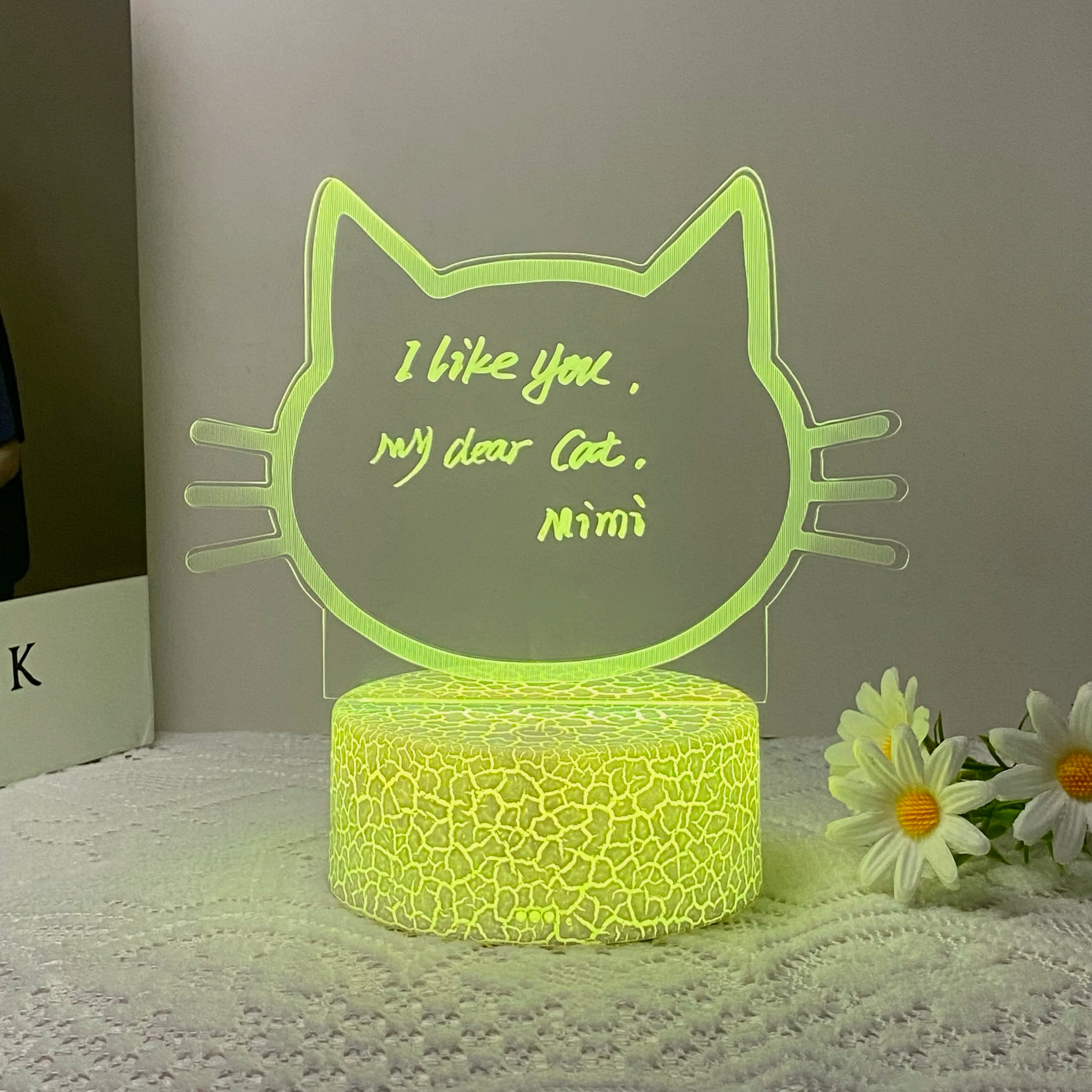 1pc DIY message board night light, USB table light, companion sleeping light, Thanksgiving, birthday gift table light for friend