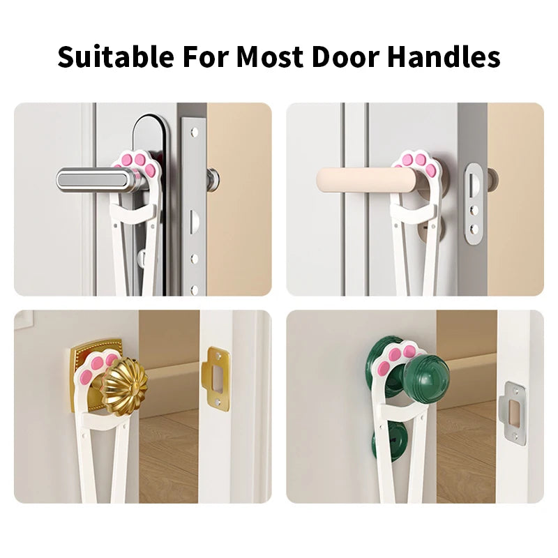 Adjustable Cat Door Holder Latch Flex Strap Dog Stopper