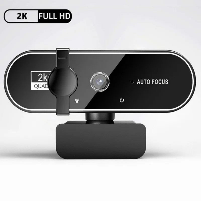 Câmara Web Lenovo 4K HD Mini com Microfone, Câmara Web Full HD 2K, Webcam USB com Foco Automático para PC, Portátil, Captação de Vídeo
