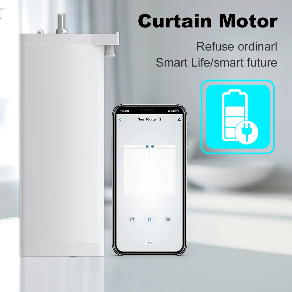 Smart Life Tuya Zigbee/WIFI Electric Curtain Motor Automatic Intelligent Support Voice Control Tools Alexa Google Assistant 15CM