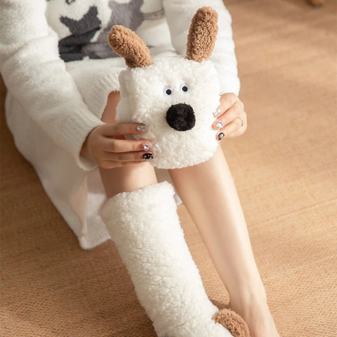 Thick Coral Fleece Thermal Floor Socks