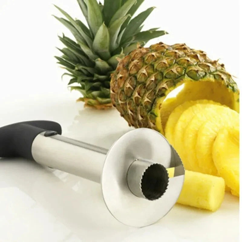 1pc Fatiador de Ananás Descascador Descaroçador Aço Inoxidável Ferramentas de Fruta Utensílios de Cozinha Acessórios de Cozinha Gadgets de Cozinha