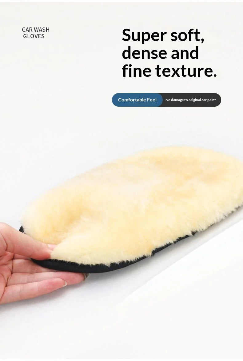 Thickened fleece gloves for car washing fleece cleaning gloves car maintenance waxing supplies cleaning tool gloves