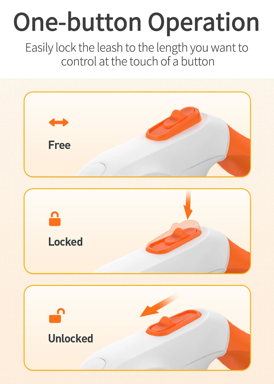 5M LED Luminous Retractable Dog Leash for Night Safety