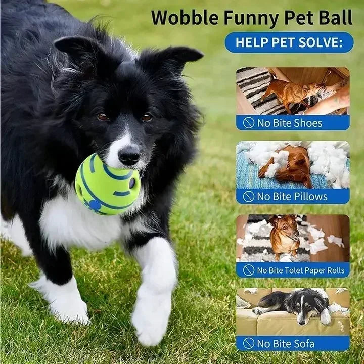 Interactive Wobble Wag Giggle Sound Emitting Glow Ball