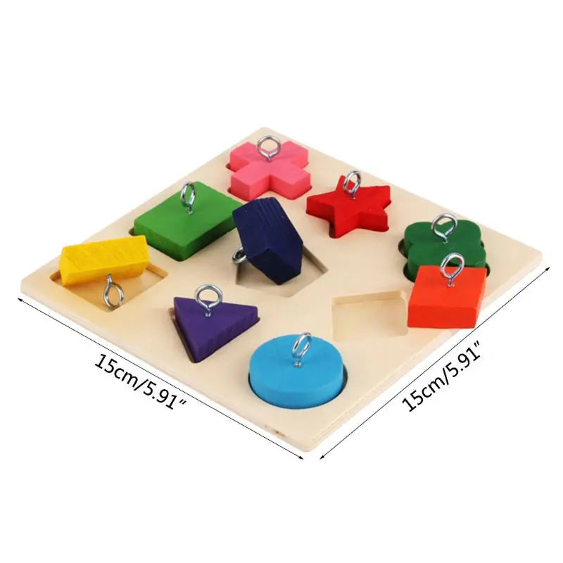 Interactive Multi-Colour Wooden Educational Parrot Training Toy