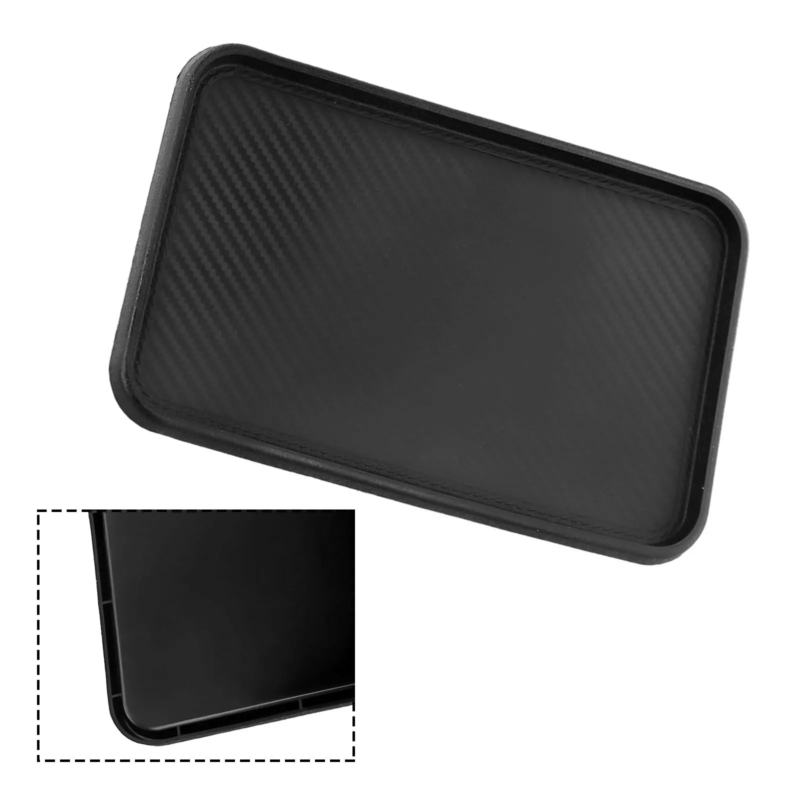 Car Front Dashboard Silicone Non-Slip Storage Catcher Pad Mat 200x128mm Auto Interior Dashboard Sticky Pad Cushion Accessories