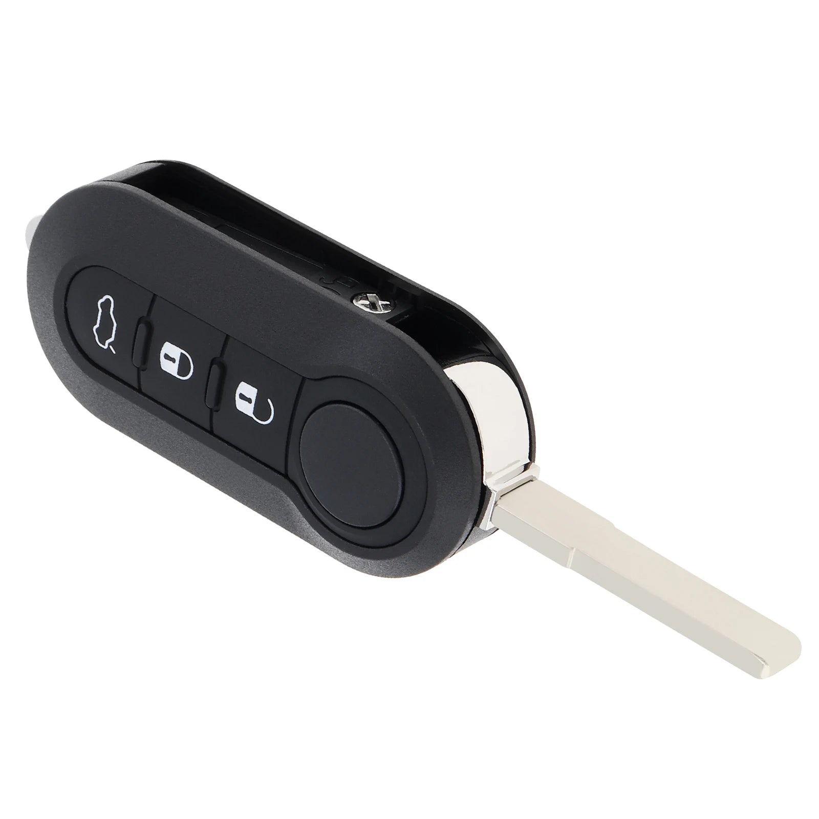 3 Buttons Car Key Remote Control Folding Housing Replacement Key Shell Case Fit for Fiat 500 Panda Punto Bravo