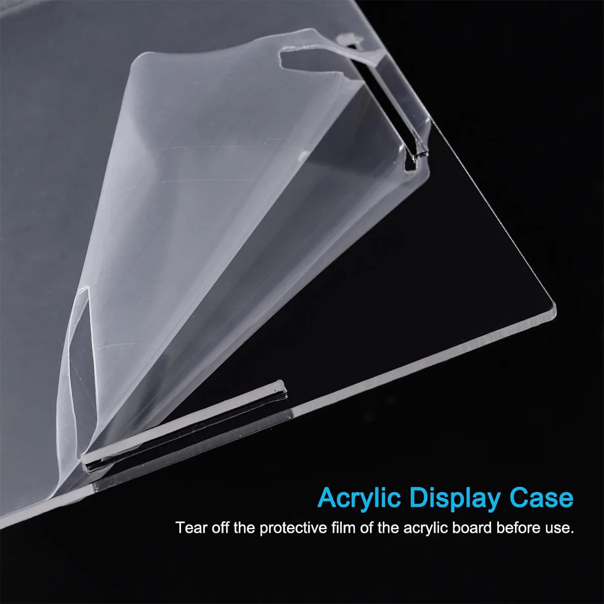 1:14 Scale Transparent Acrylic Display Box, Suitable for Protecting and Displaying Toy Cars, Model Building Blocks, Small Collectibles and Figurines (Inner Ring Size 37X19X12Cm)