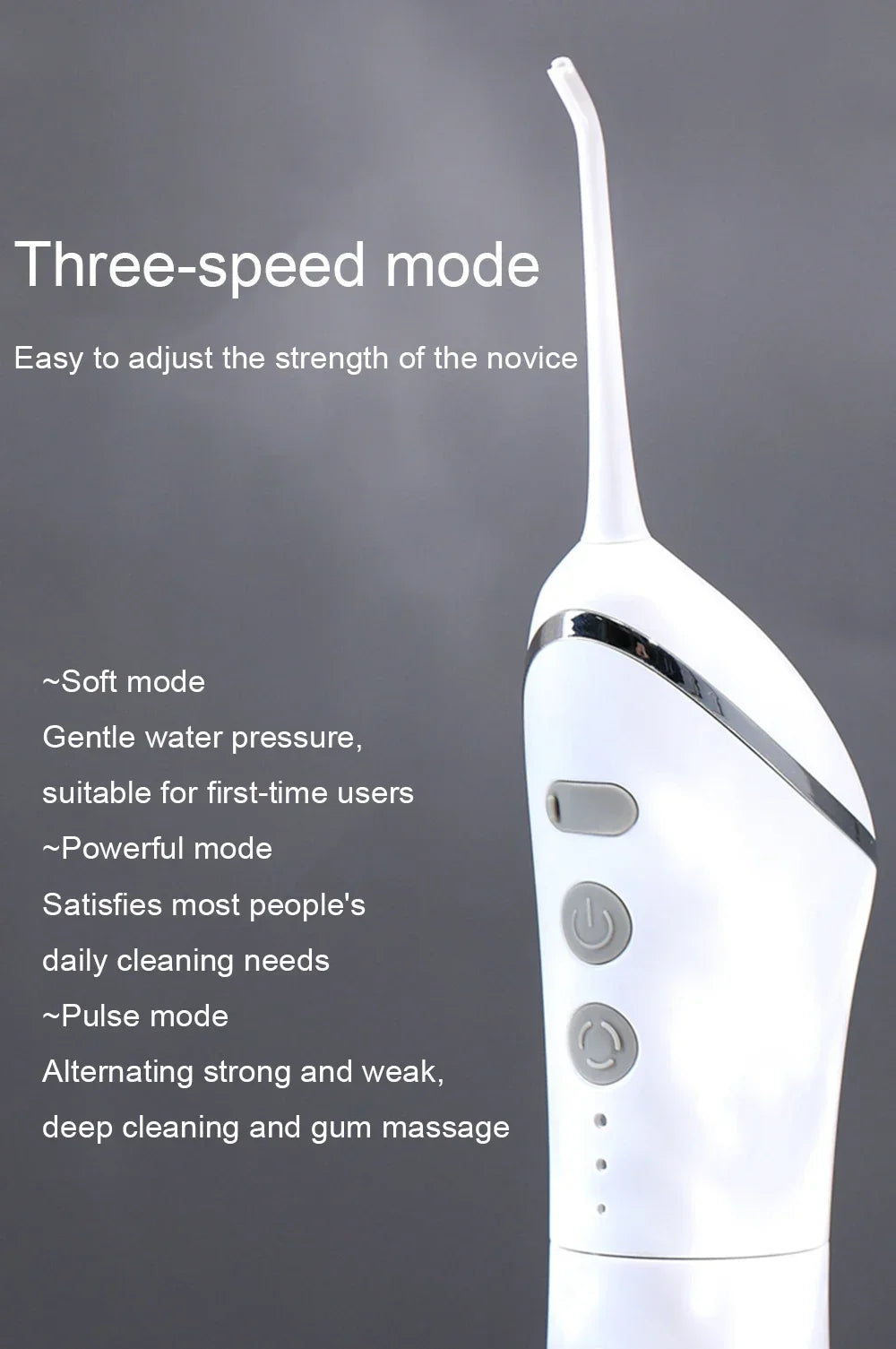 TINSOL Electric Tooth Flosser High Pressure Jet Flosser Electric Toothbrush Whitening USB Rechargeable Gum Care Jet Scaler