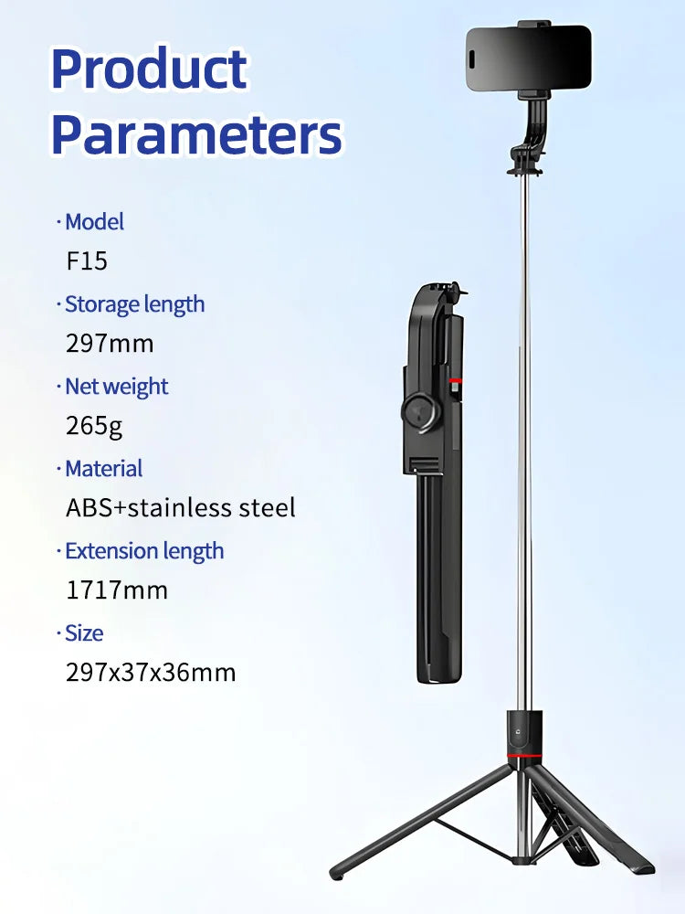 Foldable Selfie Stick Doule LED Fill Light with Wireless Bluetooth Remote Desktop Tripod Stand For iOS Android Smartphone Holder