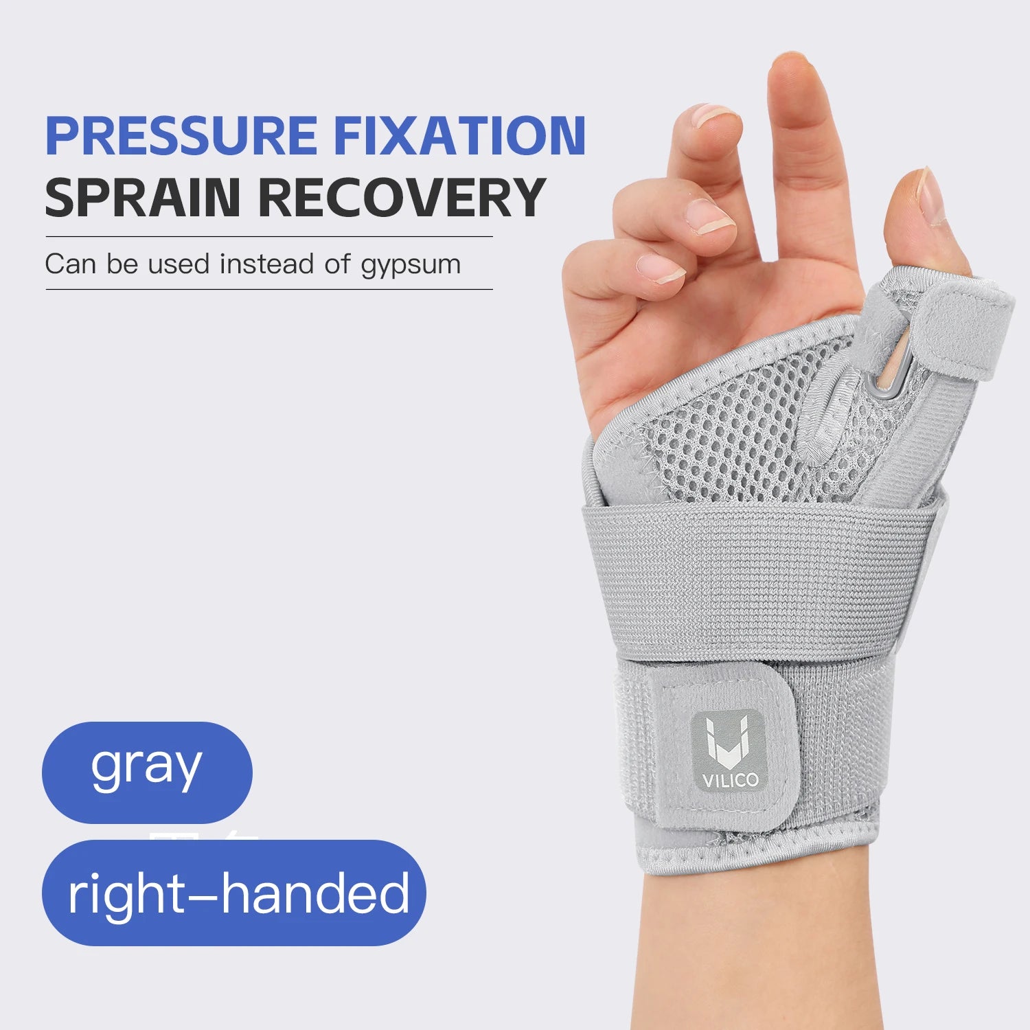 Flexible Splint Wrist Thumb Support Brace for Tendonitis Arthritis Breathable Thumb Protector Guard Fits Right and Left Hand