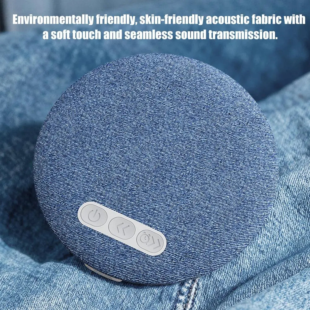 Bedroom Pillow Speaker Bluetooth 5.4 Under Pillow Sound Machine with White Noise 30 60 90 Min Timers HiFi Stereo Sound