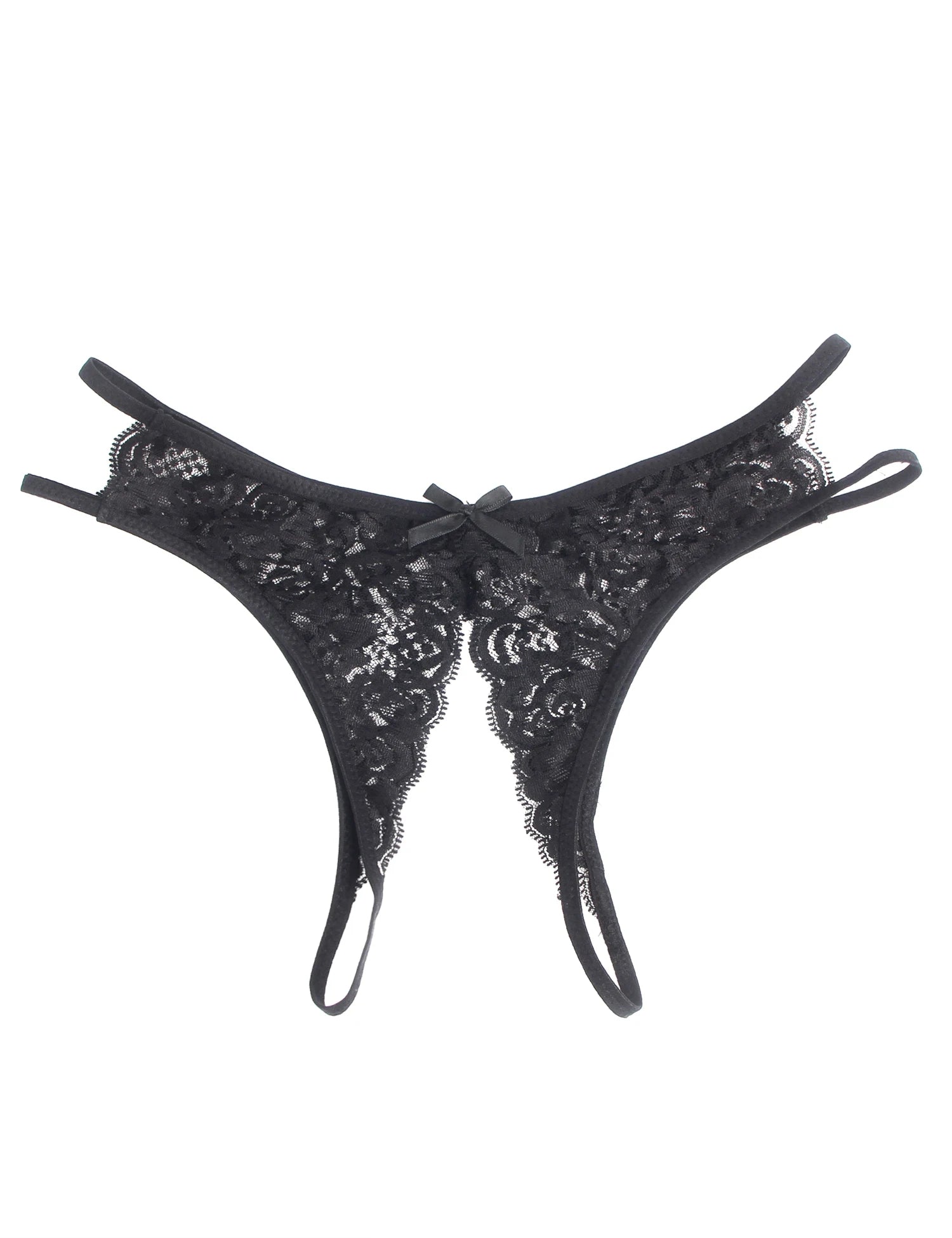 Open Lace Brazilian Transparent Low Waist Thongs