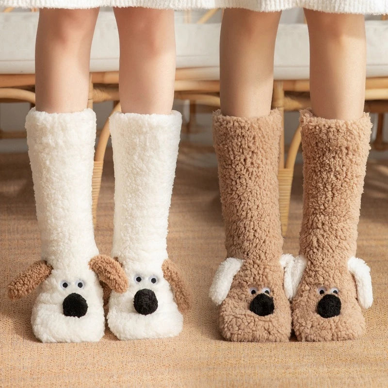Thick Coral Fleece Thermal Floor Socks