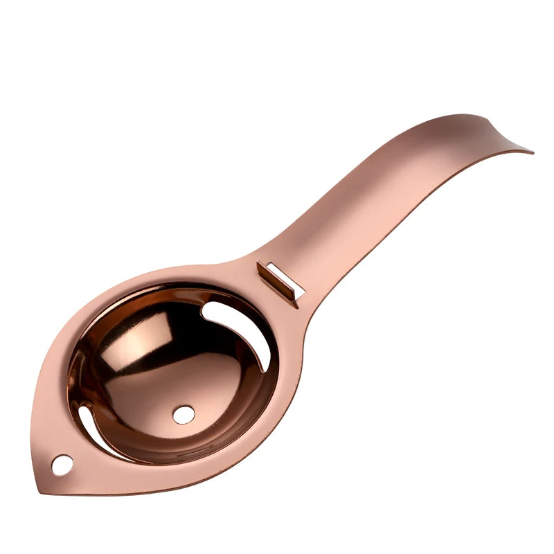 1 Separador de Ovos em Aço Inoxidável Separador de Gema e Clara com Cabo Filtro de Ovos Divisor de Ovos Ferramentas de Cozinha para Cozinhar e Assar Utensílios de Cozinha