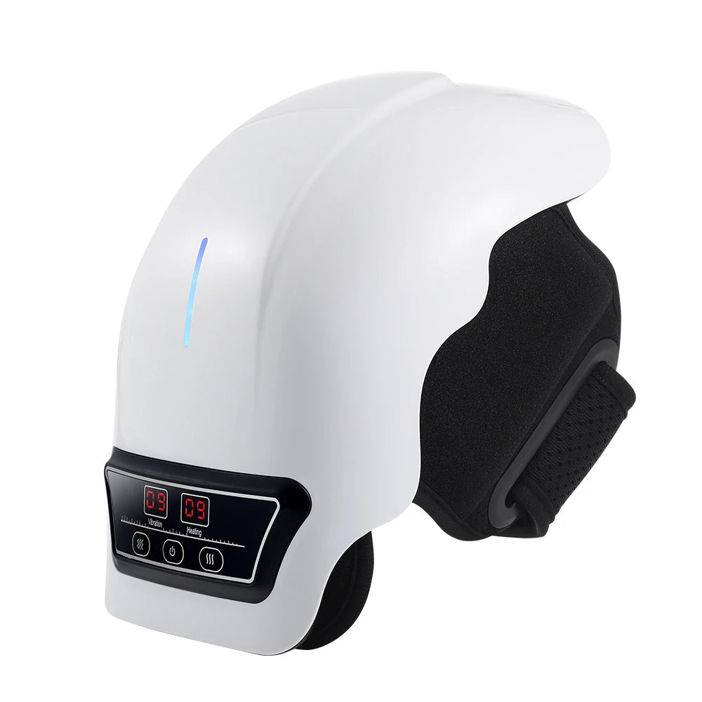 Electric Knee Massage Pad 3 Levels Wireless  3D Airbag Hot Compress Vibration Massager with Red Light Knee Massage Health Care