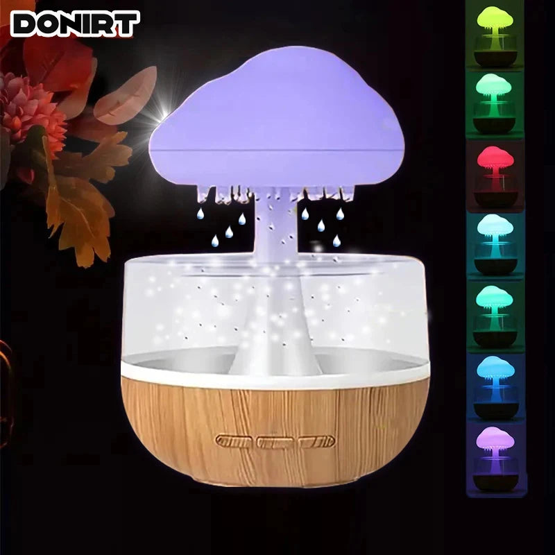 RainCloud Glow – Smart Raindrop Humidifier & Mood Light