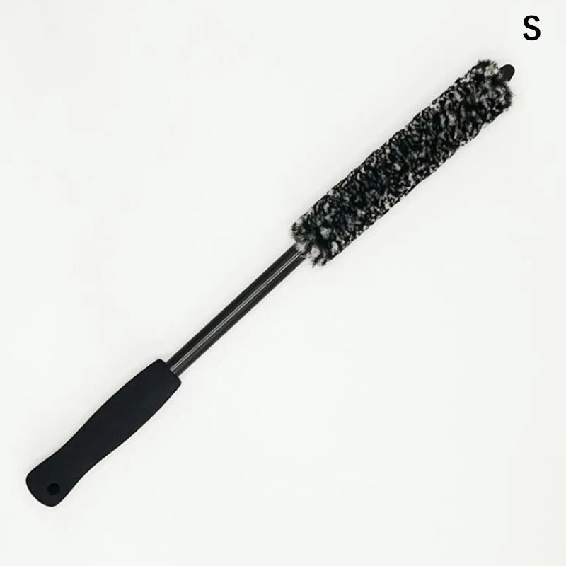 Microfiber Wheels Brush Non-Slip Handle Easy Cleaning Car Fiber Brush Wheel Cleaning Brush Detailing Brushes For Auto Motorcycle