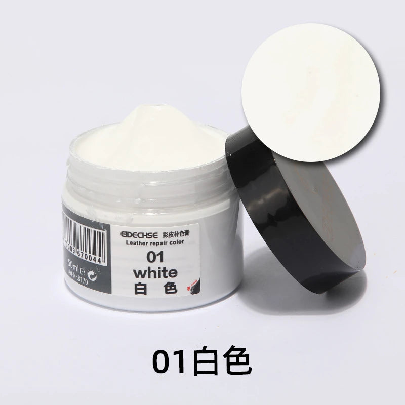 50ml Auto Advanced Leather Repair Cream Repair Filler Sofa Car Seat Leather Complementary Repair Refurbishing Car Polishing Kit