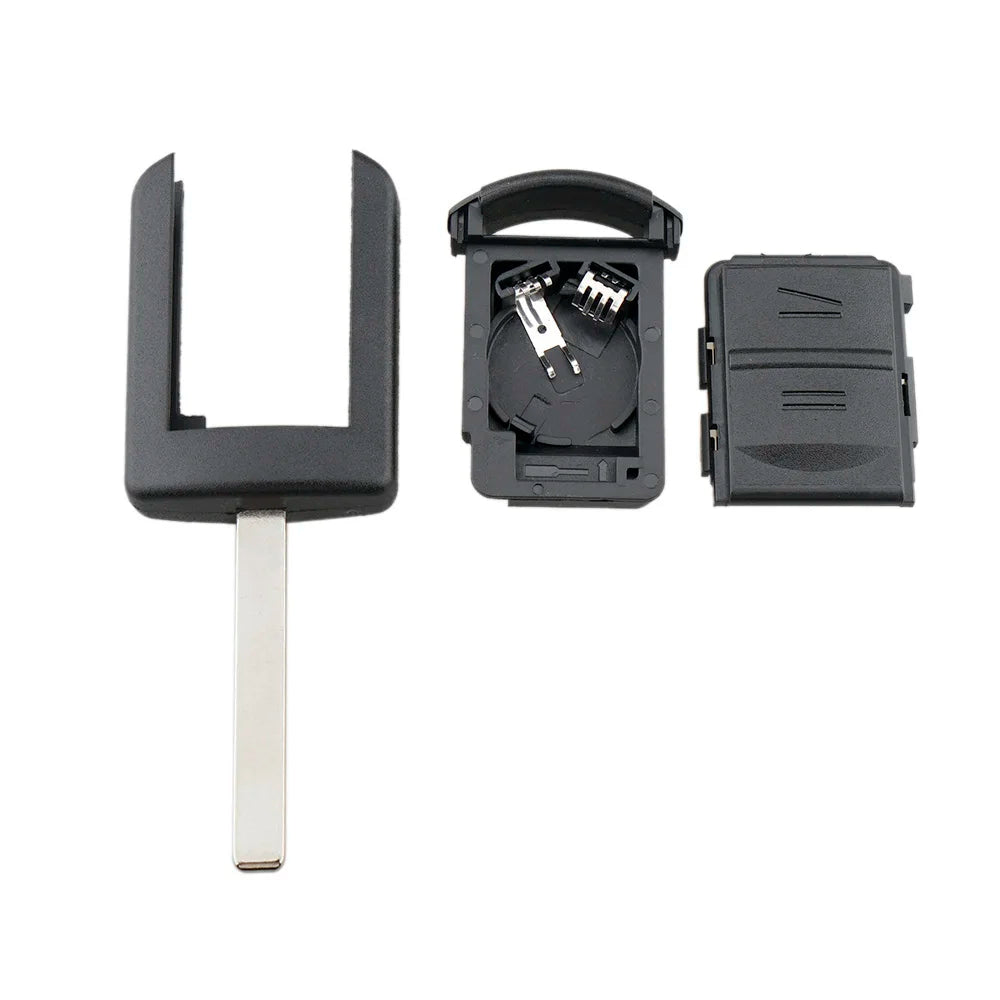 2 Buttons Car Key Remote Control Housing Replacement Car Key Shell Fit for AGILA / MERIVA / Opel / ASTRA with 2 Microswitch