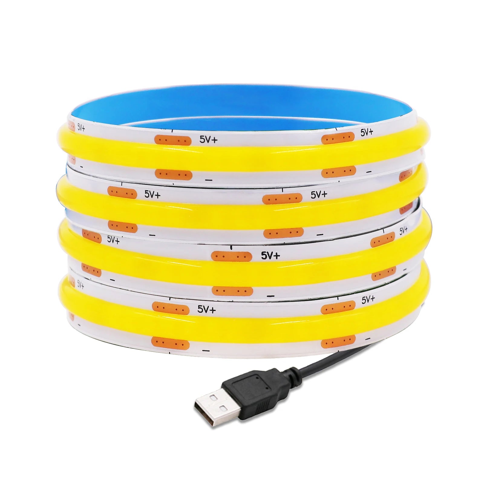 New 5V LED COB Light Strip Dimmable With Touch Sensor/ON OFF Switch USB Flexible LED Tape Christmas TV Backlight Adhesive Tape
