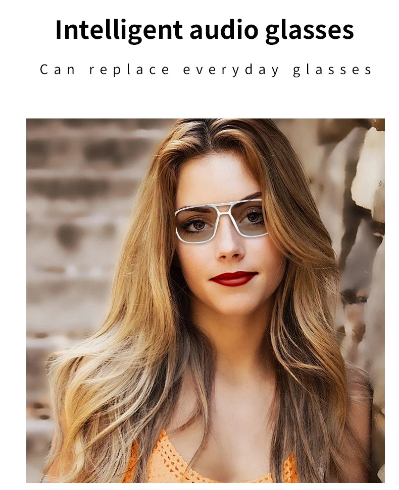 2025 NEW Smart Glasses Ai Voice Assistant Touch Music Control Anti-UV Color-Change Lenses Bluetooth Call Headphone for Men Women