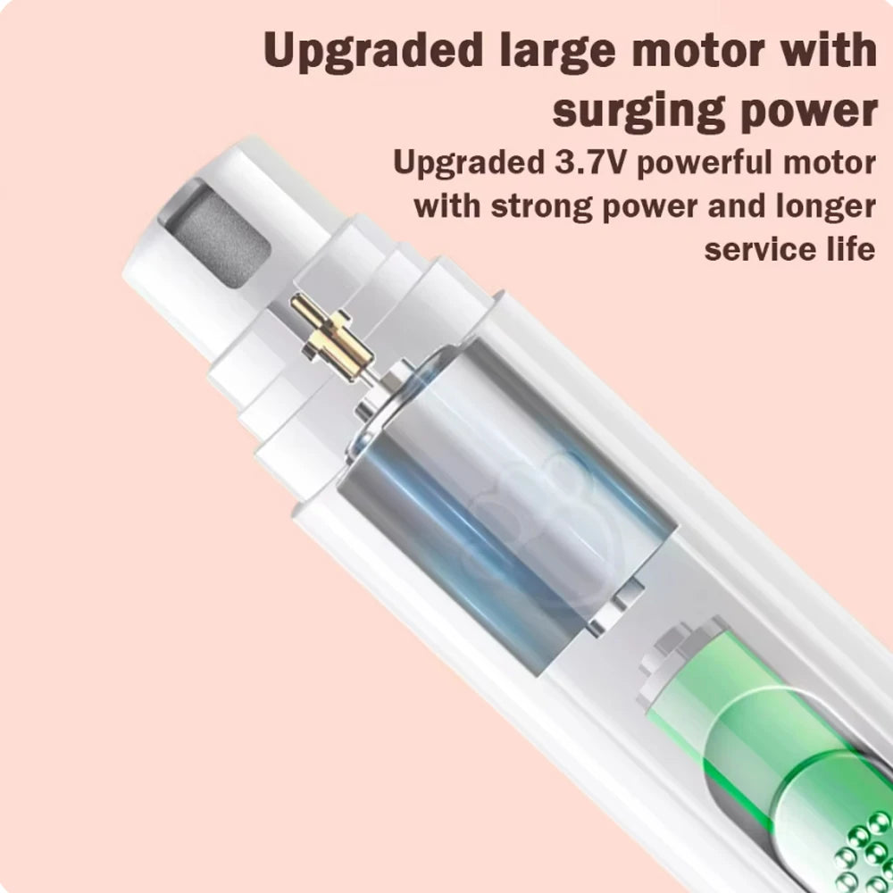 Professional 2-Speed LED Pet Nail Grinder & Polisher Wheel