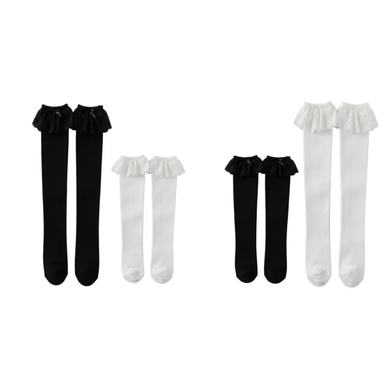 Lace Ruffle Lolita Knee-High Cosplay Socks