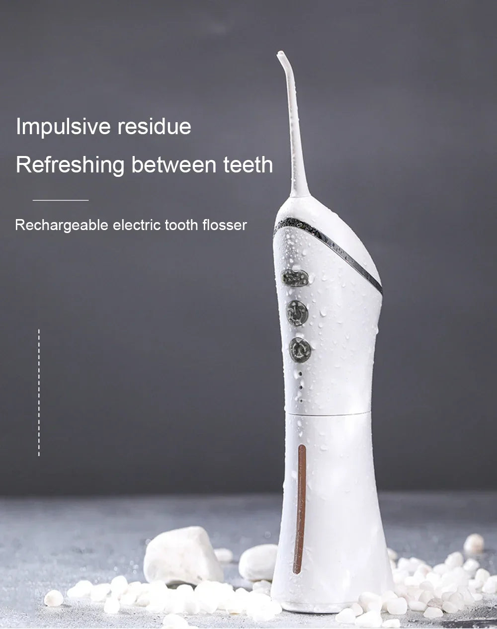 TINSOL Electric Tooth Flosser High Pressure Jet Flosser Electric Toothbrush Whitening USB Rechargeable Gum Care Jet Scaler