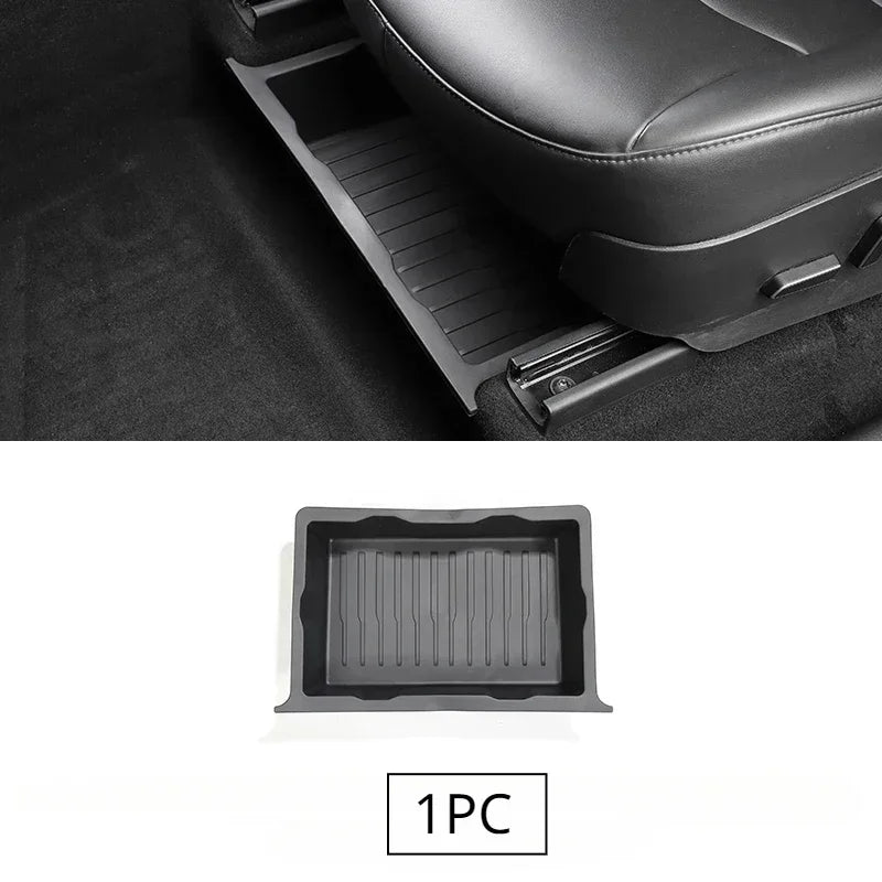 Tesla Model Y 2021-2024 Underseat TPE Hidden Storage Drawer