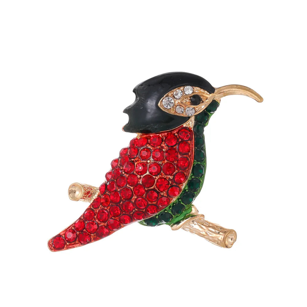 Crystal Bird Animal Brooch Rhinestone Fashion Pin