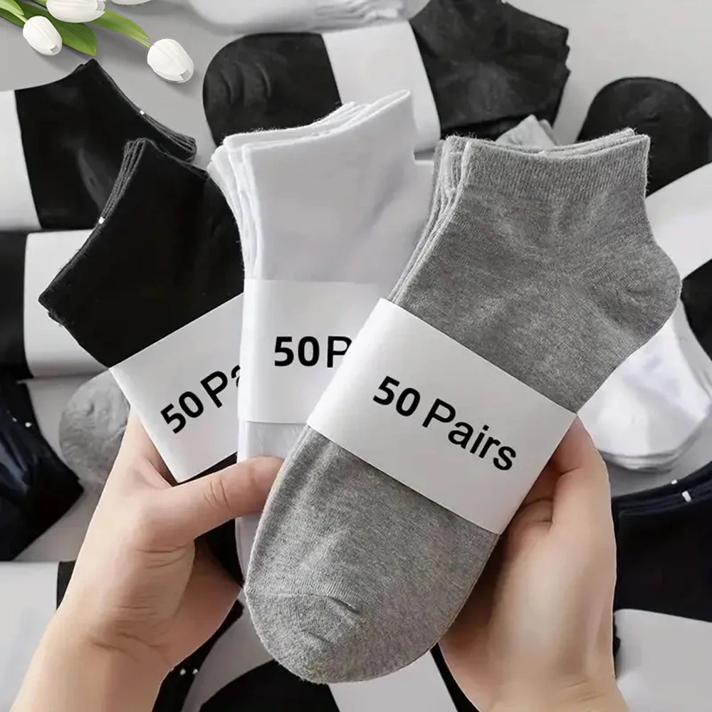 Unisex Breathable Bamboo Low-Cut Deodorant Ankle Socks