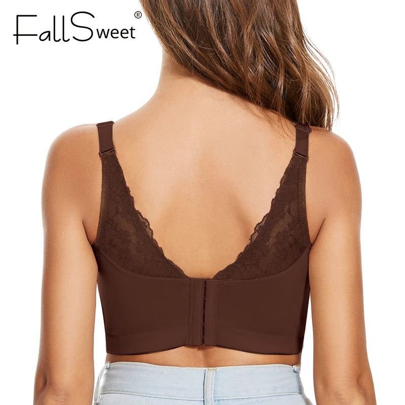 Lace Underwired Push-Up Bra for Fuller Figures