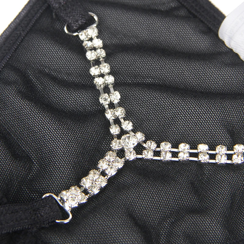 Strass Diamond G-String Low Waist Bikini Panties
