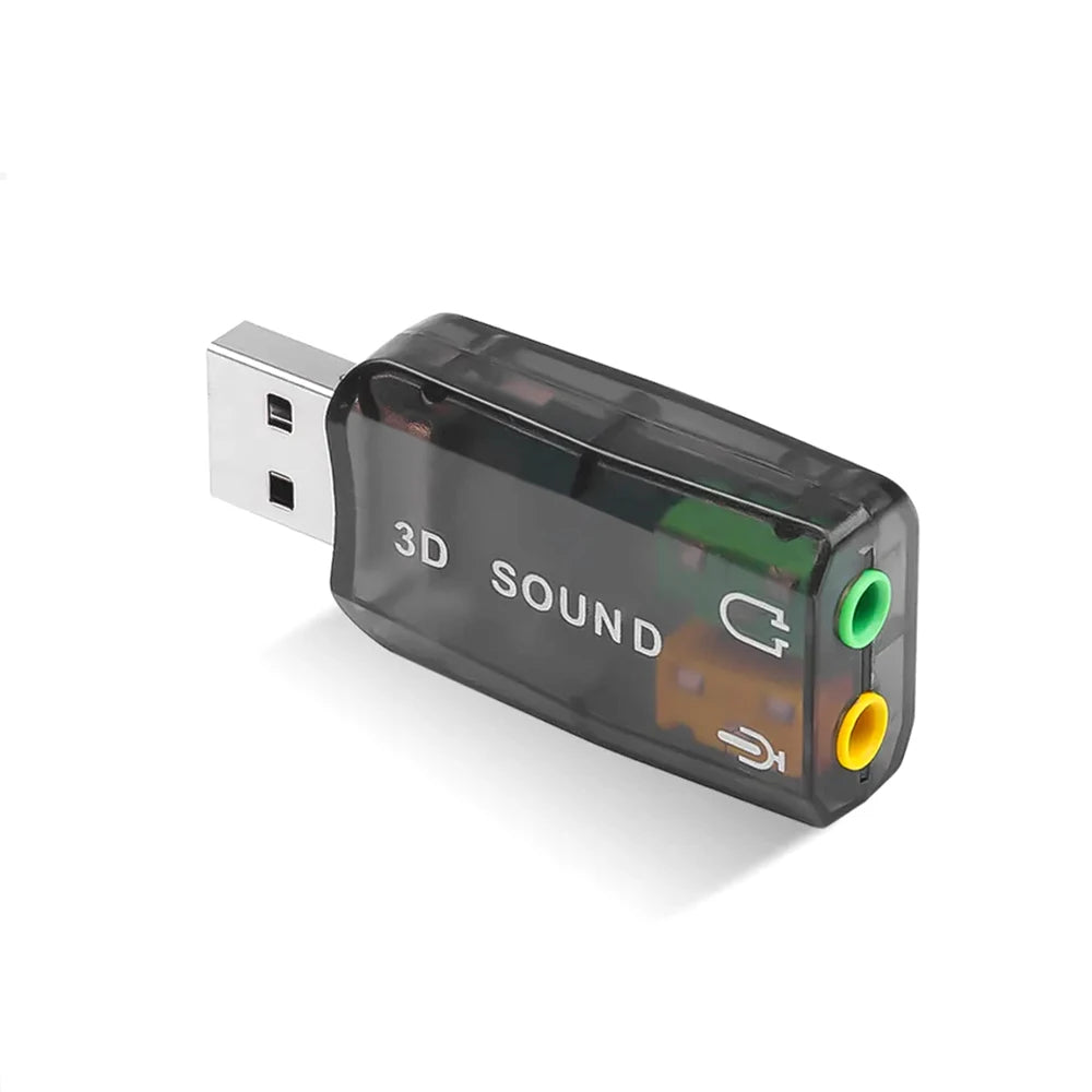 New External Usb To 3.5mm Mic Headphone Jack Stereo Headset 3d Sound Card Audio Adapter New Speaker Interface For Laptop
