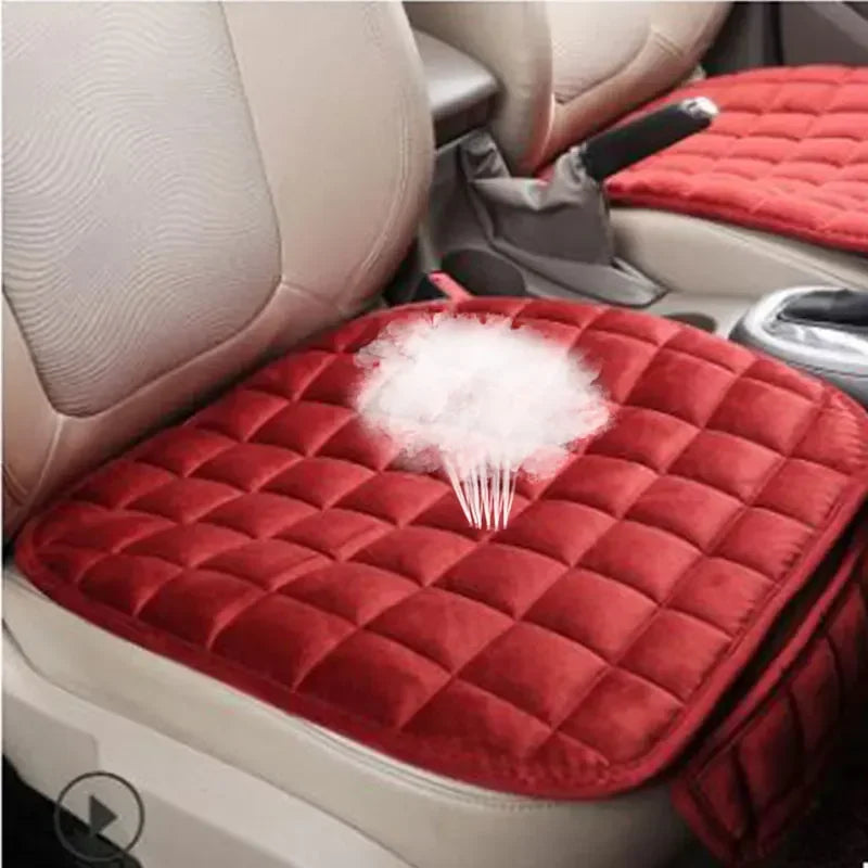 Almofada de Assento de Carro Universal, Capa de Banco Dianteiro de Carro Quente de Inverno, Almofada Respirável Antiderrapante para Carros Camião Carrinha SUV Cadeira de Escritório