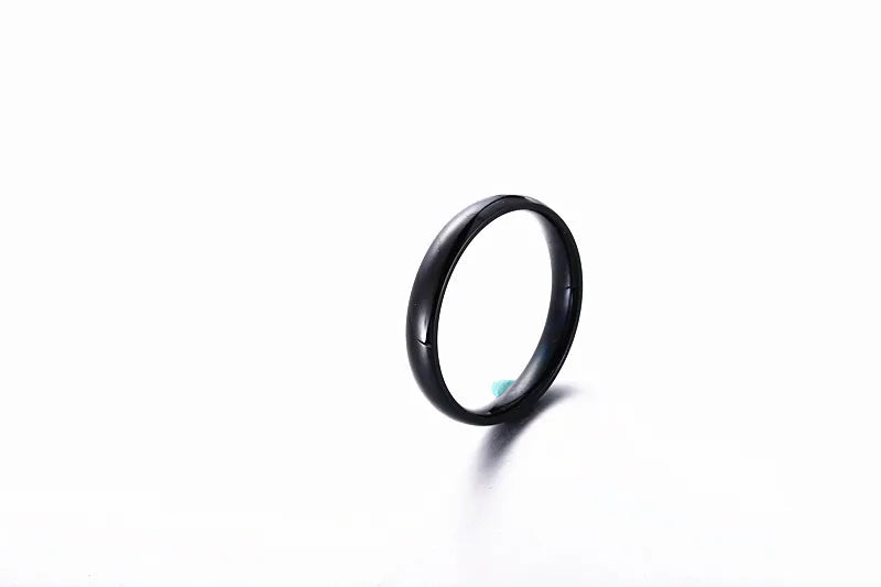 6mm Polished Stainless Steel Minimalist Wedding Ring
