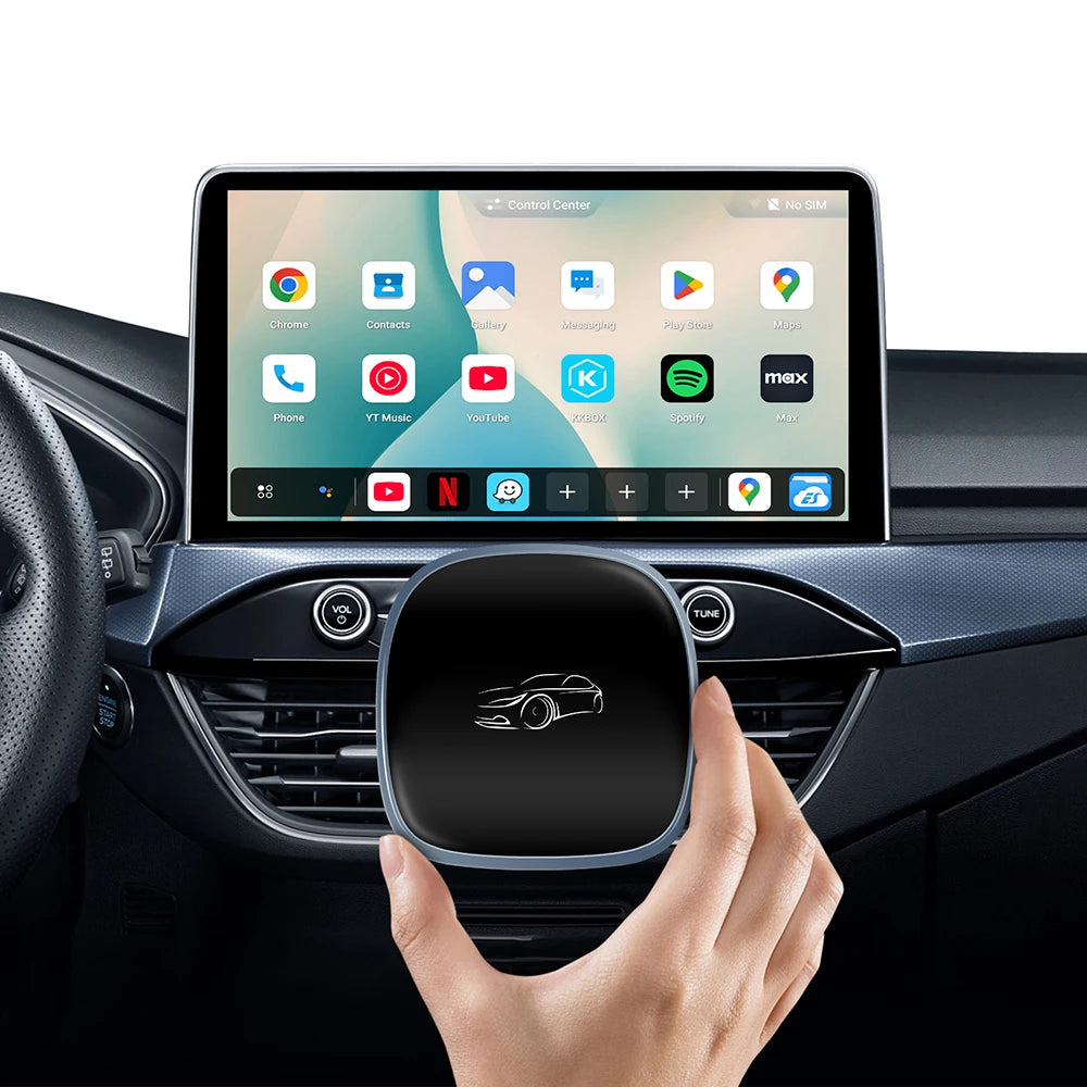 Smart CarPlay AI Box 2026 - Android 13 | Qualcomm Octa-Core | 4G+64GB Wireless Multimedia Adapter