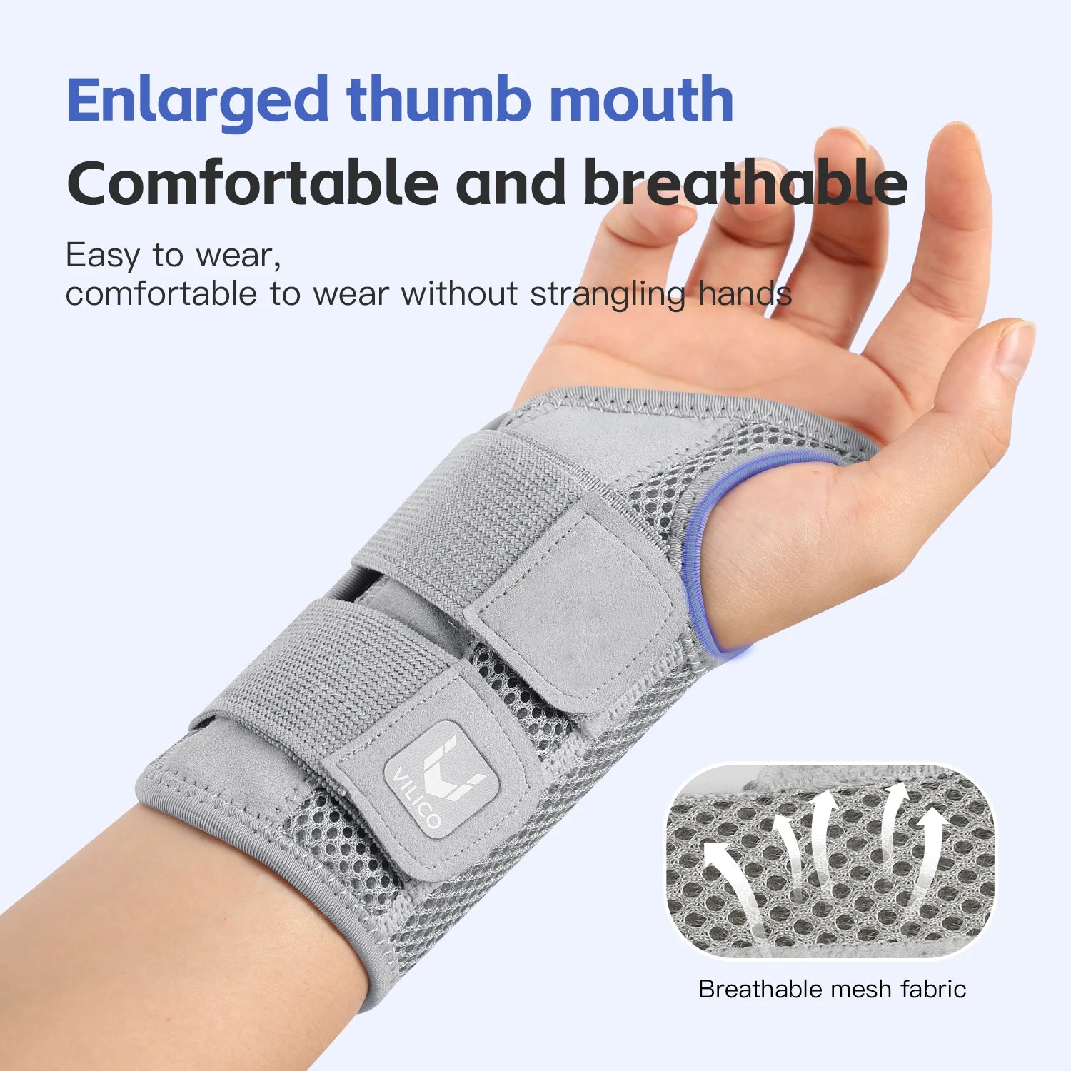 Ergonomic Wrist Brace with Splints for Pain Relief Support