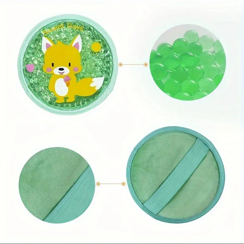 Reusable Cartoon Gel Ice Pack for Injuries Dual Hot & Cold Compress Cute Cold Hot Pack For Elbow Knee Toothaches First Aid