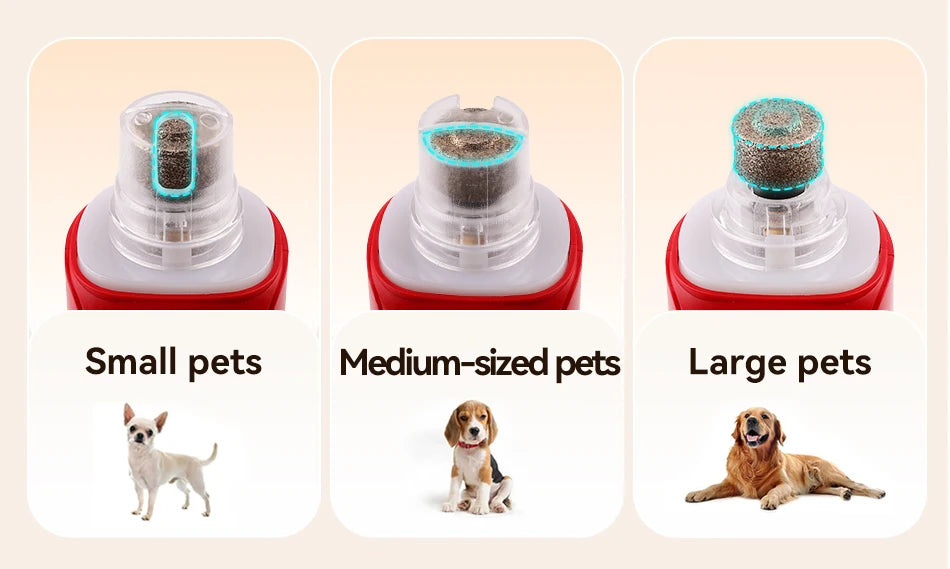 Professional 7-Speed LED Rechargeable Pet Nail Grinder